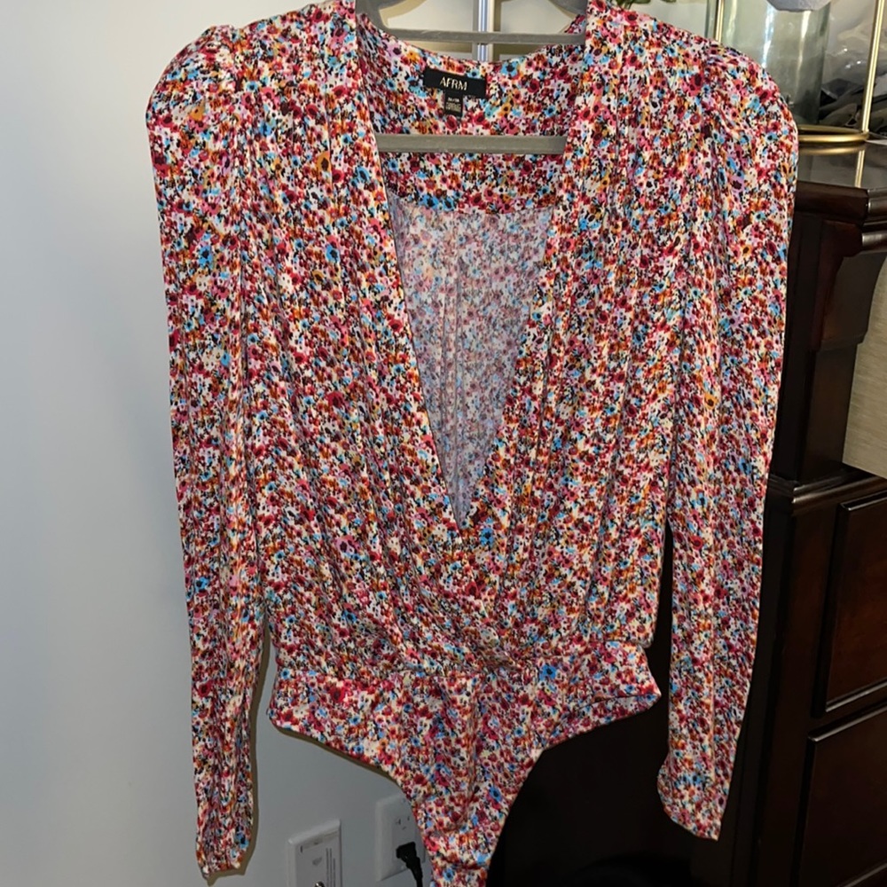 AFRM floral body suit